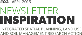 Newsletter INSPIRATION, Integrated spatial planning, land use and soil management research action